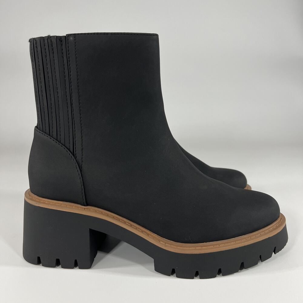 a.n.a. MARIE Womens Ankle Boots Brown COGNAC Faux Suede 8M NEW ($75)